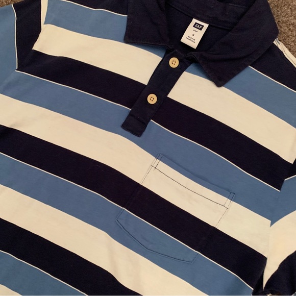 Gap Striped Polo Shirt (S) - Picture 2 of 3